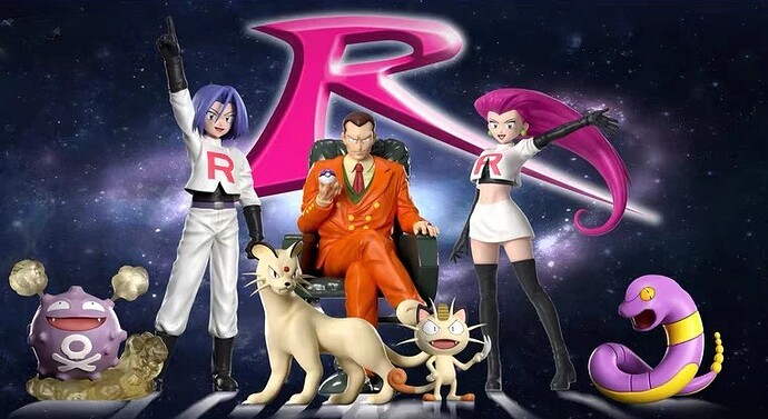 Team Rocket with Giovanni